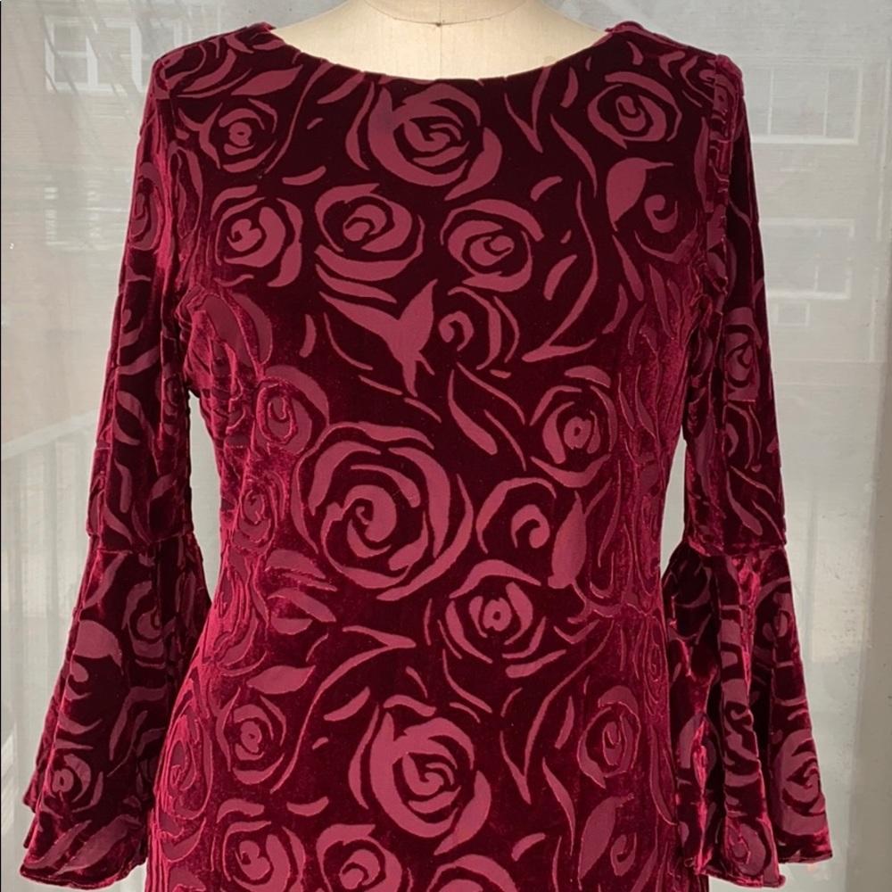 Calvin Klein Burnout Velvet Dress